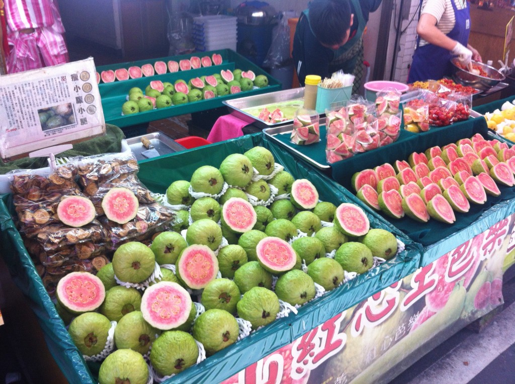 Fruit stand on Danshui Old Street