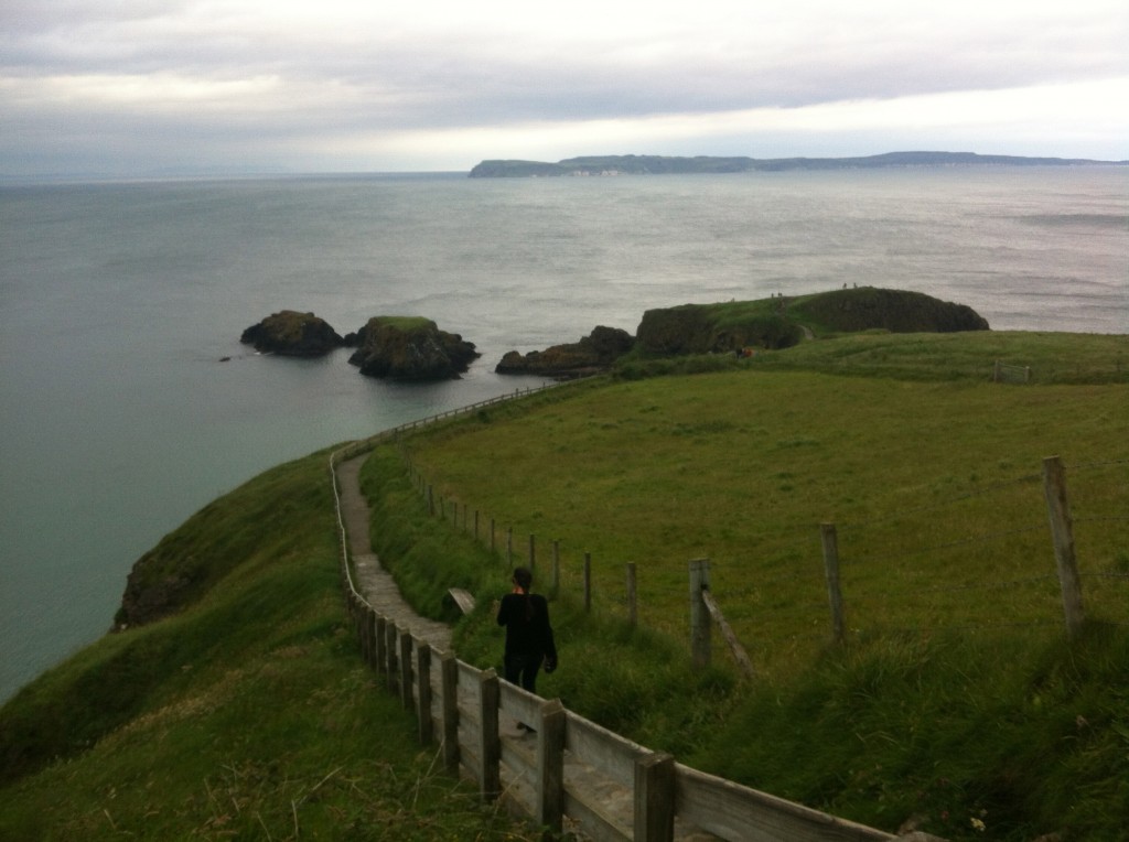 Carrick-a-Rede Rope Bridge Islay in View
