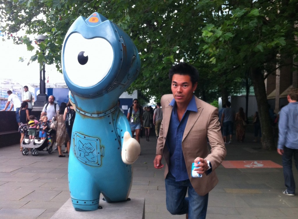 Me with Olympic Mascot