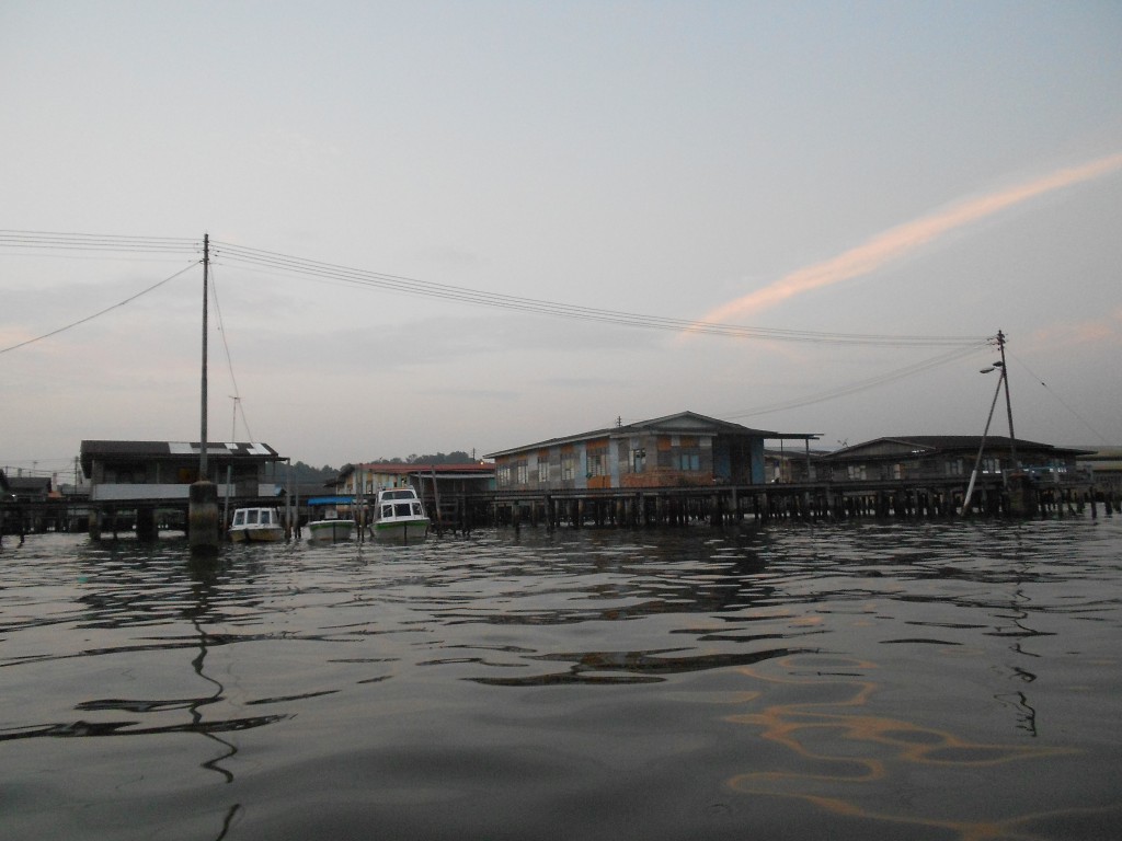 Kampung Ayer houses and boats