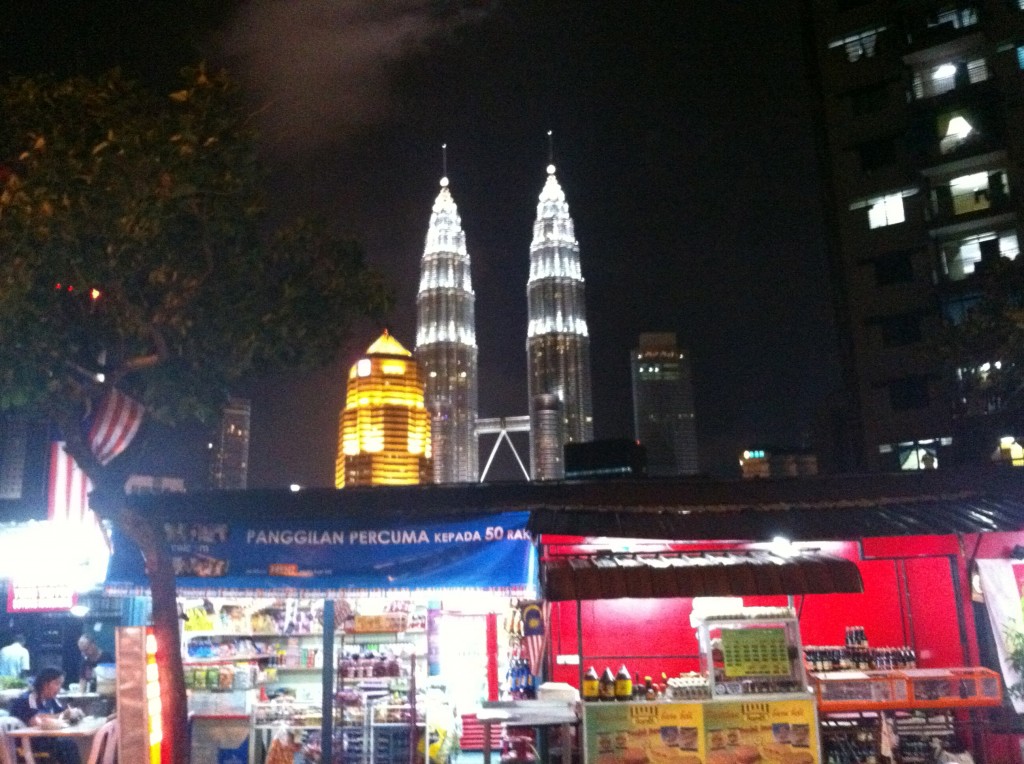 View of Petronas Towers from Kampung Bharu