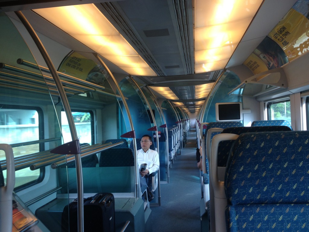 The train is the fastest option to the airport and also has wifi aboard!