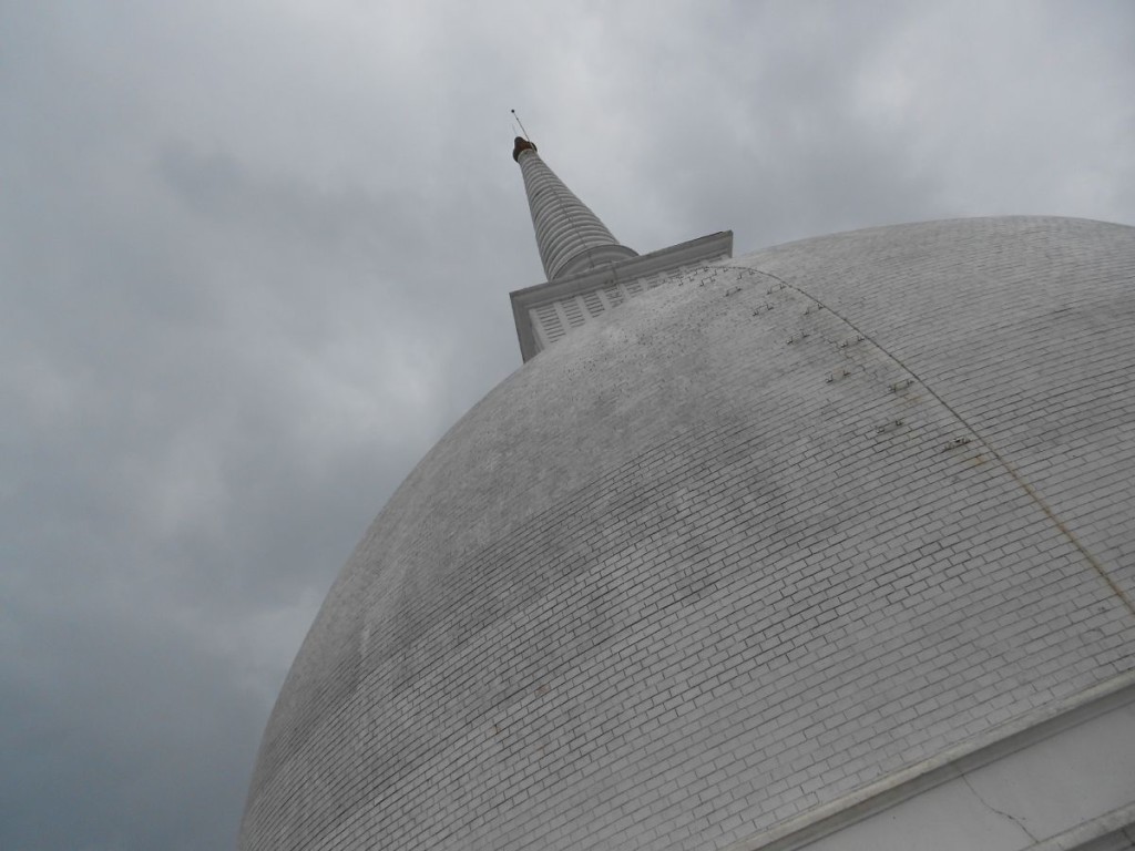 The Maha Stupa sits at the top of the Mihintale. At this angle it looks a bit like one of those turrets from Star Wars.