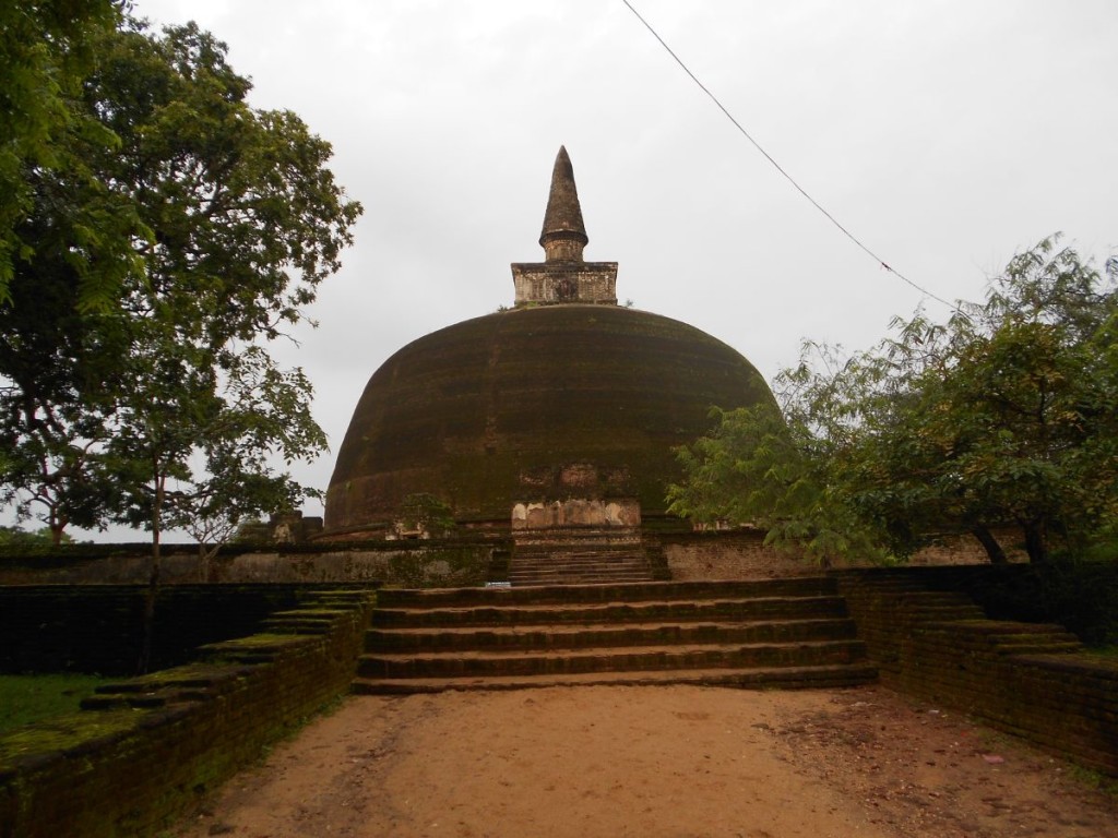 The fully brick stupa was built 1187 AD to 1196 AD.