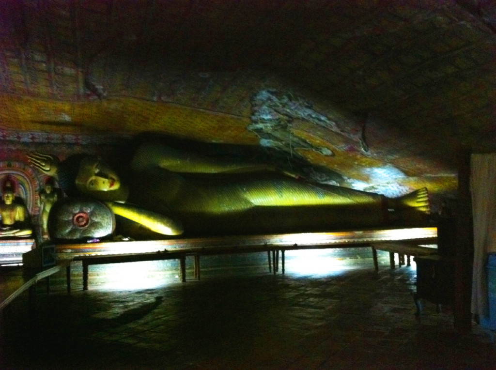 It was interesting to see how they designed the laying Buddha statue to fit with the contours of the cave. 