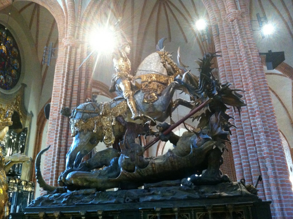 St. George and the Dragon is by far the coolest statue I’ve seen in any church. It celebrates the Sture victory in the Battle of Brunkeberg. 