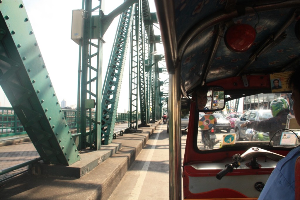 A long tuk tuk ride was not the most comfortable option, though much faster than a taxi!
