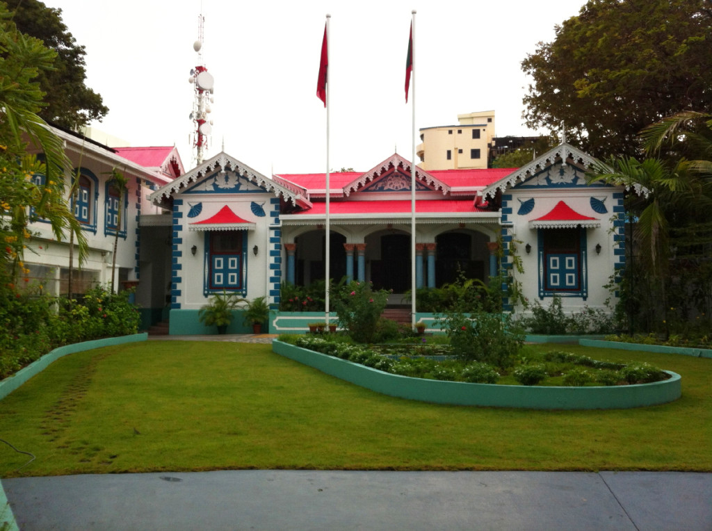 The White House of the Maldives is rather colorful!