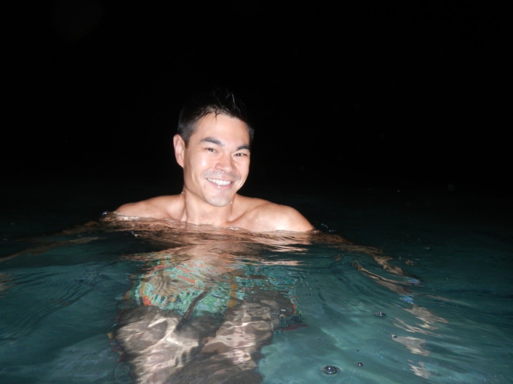 It doesn’t get any more exciting than a night swim in the Maldives.  