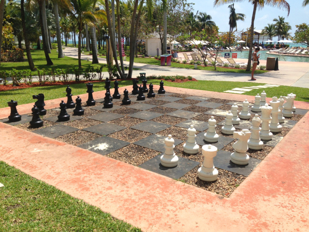 One of the activities available to guest... life-sized chess!