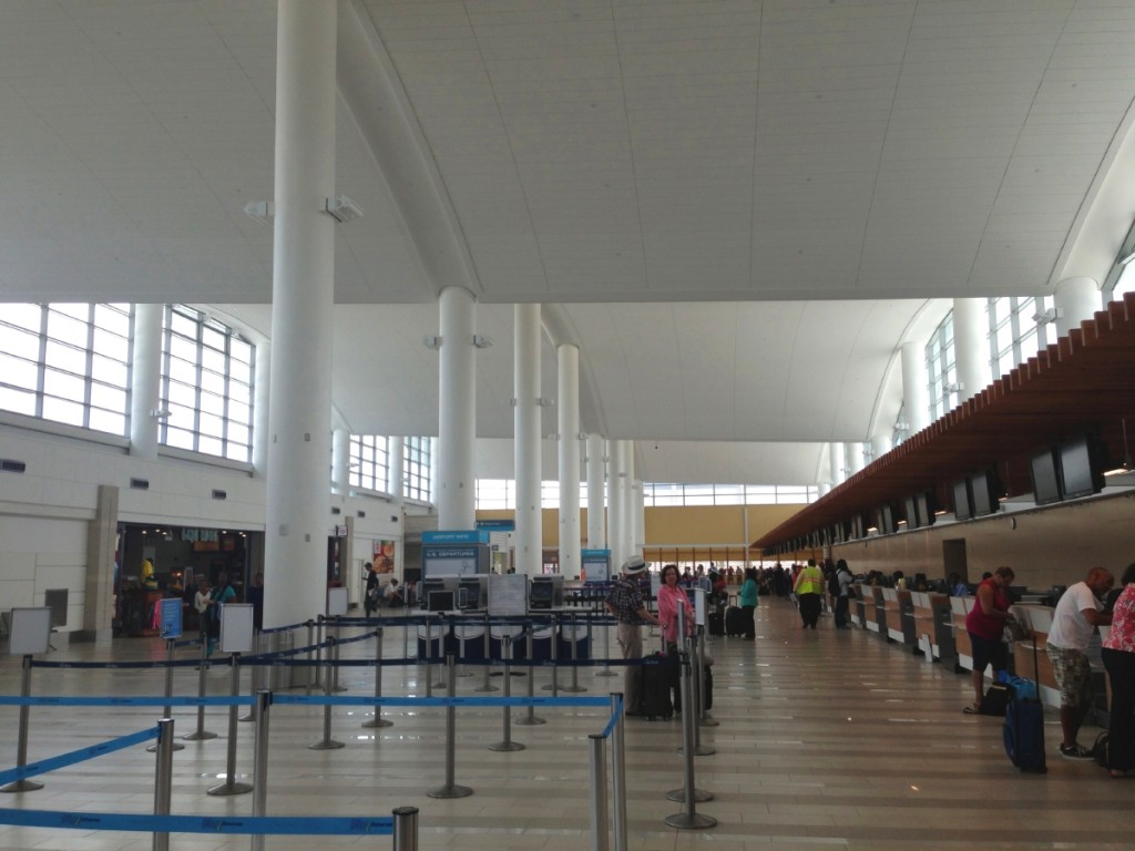 The newly opened terminal for US flights at Lynden Pindling International Airport. 