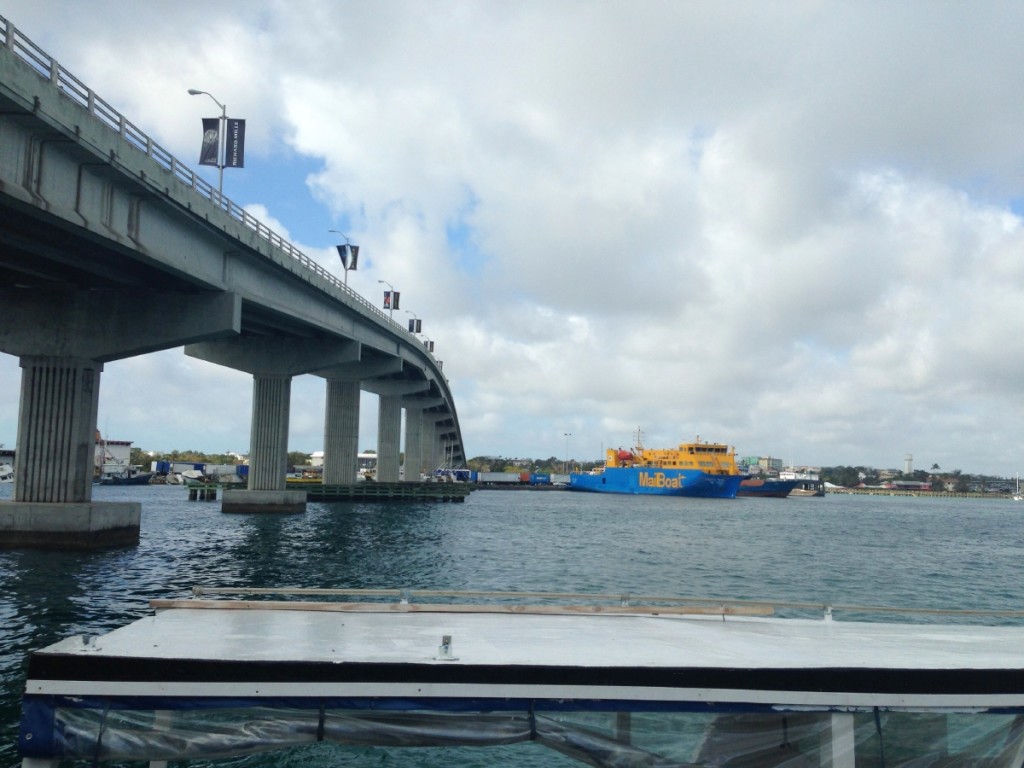 The bridge to Paradise Island and Nassau's waterfront.