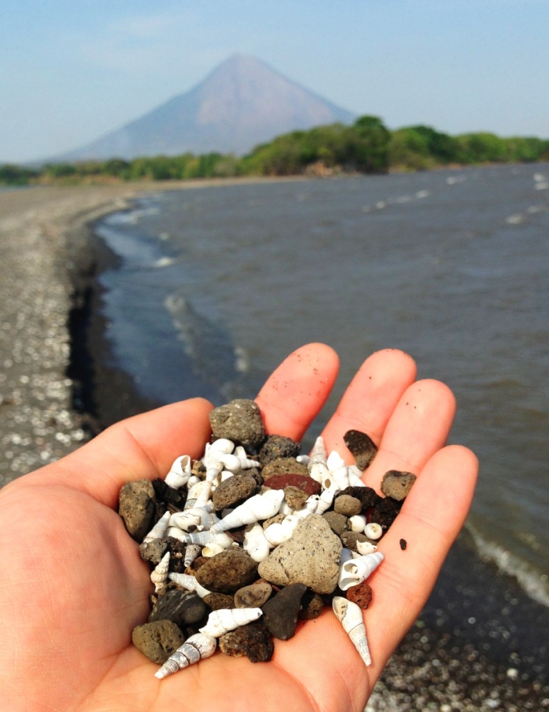 The sand in these areas went from volcanic mud to a shell and pebble mix.
